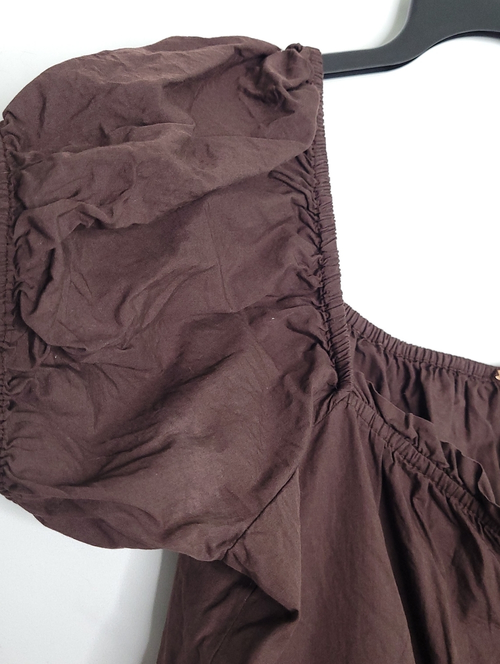 FREE PEOPLE Women's A Sight For Sore Eyes Brown Romper MEDIUM - Picture 4 of 12